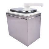 2L Stainless Steel Sauce Pump Dispenser Squeeze Condiment Dispensing Container Condiment Pump 06135786