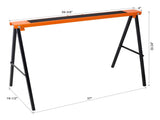 Saw Horses 2 Pack, Folding Portable Work Horse with Fast Open Legs, Convenient Handle, Heavy Duty 83308497