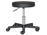 Round Stool Plastic Arch Feet Rotation Bar Stool Black 01948759