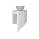 FM FURNITURE Pirtleville Bathroom Vanity with Integrated Sink and Faucet, White B128P293879