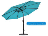 Garden Patio Umbrella Base, Outdoor Market Umbrella Stand, Backyard Umbrella Weight in Black 27lbs 34743346