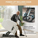 ZUN Oversized Power Lift Recliner Chair for Elderly, Electric Fabric Recliner Chair for Seniors, Home W1028P261273