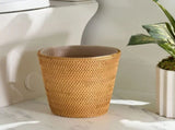 Rattan Bathroom Trash Can 15553094
