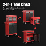 ZUN Tool Chest, 5-Drawer Rolling Tool Storage Cabinet with Detachable Top Tool Box, Liner, Universal W2660P180050