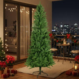 6FT Christmas Tree with 754 Tips Classic Pencil Artificial Plant for Halloween & Christmas Dense 24053900