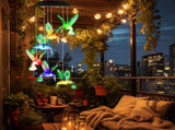 2PCS Hummingbird Solar Winds with Color Changing LED Lights, Waterproof Solar Powered Wind 25973802