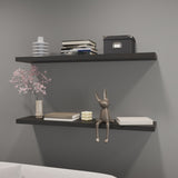Greer Floating Shelf in Melamine x2, Black B128P245003