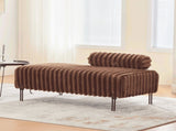 49.6" Wide Upholstered Mini Loveseat with Metal Legs, 2-Seater Small Sofa End of Bed Bench Window W3118P307507