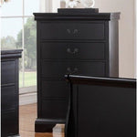 ZUN Elegant Bedroom 1pc Chest Of Drawers Black Color Drawers Tall Chest Plywood Furniture B011P238911