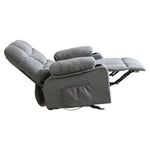 ZUN Vanbow.Recliner Chair Massage Heating sofa with USB and side pocket 2 Cup Holders W152173019