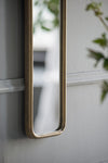 ZUN 47" x 8" Full Length Mirror with Antique Gold Metal Frame, Long Mirror for Hallway Living Room W2078124332