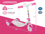3-Wheel Kids Scooter with LED Light-Up Wheels for Toddlers Ages 2 22215078