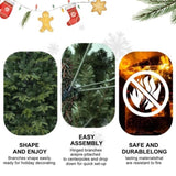 Artificial 7.5ft Green Christmas Tree with 3135 PE/PVC Mixed Branch Tips, Steel wire, Hinged Premium 75387029