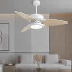 ZUN Light Pro 52 in. LED Indoor White Smart Ceiling Fan with Remote Control [Unable to ship on weekends, 84848147