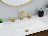Gold Bathroom Faucet 2 Handle 8 Inch Bathroom Sink Faucets Stainless Steel 3 Hole Widespread with 04180085