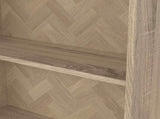 Herringbone/Oak 2 Shelf Bookcase 30673702
