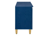 TREXM 60" Retro Buffet Cabinet with Storage, 4-Door Vintage Sideboard Cabinet with Dimensional N715P290575M