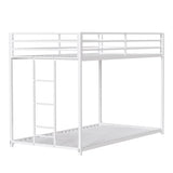 Same as B083P160613 Adam Sturdy Twin over Twin Bunk Bed Metal White for Kids Adult, Low Profile B083P170878