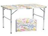 3FT Rectangle Folding Camping Table, 2 Foldable Tabletop Aluminum Portable Outdoor Picnic Table with 43607263