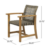 ZUN HAMPTON WOOD AND WICKER DINING CHAIR 60400.00