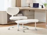 Artificial rabbit hair Meditation Chair Plus, Legged Chair with Wheels, ADHD Chair, Criss 05191660