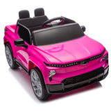 ZUN 12V Kids Ride on Car W/Parents Control,Licensed Chevrolet Silverado,Four-wheel suspension,LED W1578P202306