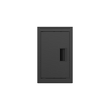 Steel Mini Side Locker Cabinet, 2 Shelves, Black 98164105