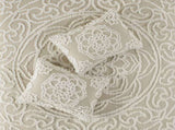 King/Cal King 3 piece Tufted Cotton duvet cover set B03597350