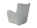 Swivel Accent Chair in Zinc Colored Fabric B2699P298407