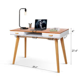 ZUN Wooden Writing Desk for Office,Solid Wood Computer Table for Home ,Simple Style,Study Table with W76056847