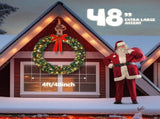 48in 150 Lights 450 Branches PVC Bow Decoration Garland Garden Garland Decoration Green 13790713