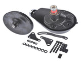 Black Steel Power Steering Pump With Bracket Kit & Pulley Fit for Small Block Chevy 265 283 305 327 71782395