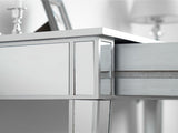 Mirrored Makeup Table Desk Vanity for Women with 2 Drawers 52698574