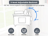 55.1-inch 3-in-1 convertible sofa bed, modern velvet double sofa Futon sofa bed with adjustable W2564P445798