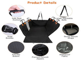 Waterproof Dog Backseat Protector, 6 Layers Construction, Hard PP Support Board, Built-in Storage 84366132