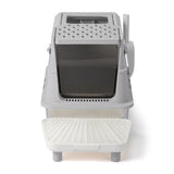Stainless Steel Cat Litter Box, Covered Extra Large Cat Litter Box Enclosure, Metal Kitty Litter 61071037