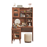 Computer Desk with 90 Degree Rotating Desktop, 43x70 Inch Office Desk with Storage Drawer and N733P279101D