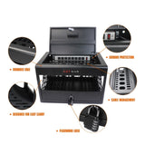 16 Bay Charging Cabinet for Laptop,Chromebook, Locking Charging Station-BLACK W110272272