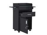 Beauty Salon Trolley Cart, Salon Cabinet with 360&deg Wheels, 6 Tool Holders, 1 Drawer, Salon 91669942