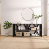 ZUN 3-Tier Industrial Console Table,70.87 inch, Narrow Entry Table Long Table with Storage for Entryway, W2317P230086