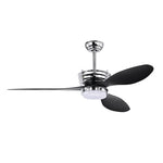 ZUN 52'' ABS Ceiling Fan with Lights and DC Remote, DC Motor Modern Ceiling Fan with 3 ABS Fan W1592P162701