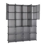 ZUN 20 Cube Organizer Stackable Plastic Cube Storage Shelves Design Multifunctional Modular Closet 89154546