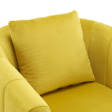 360&deg Swivel Accent Chair, Modern Velvet Fabric Living Room Armchair, Comfy Wide Upholstered with 52791993