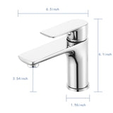 Chrome Single Handle Lavatory Basin Sink Faucet W1217P290217