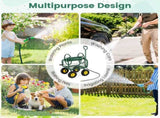 Heavy Duty Garden Hose Reel Cart with 10" Pneumatic Wheels, Large Capacity Hose Winder with Storage 87003400