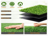 10 x 6.5 ft Green PP Artificial Turf Roll , Weather & Fade Resistant Low Grass Carpet for 06248775