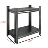 Adjustable Divider Shelf, Metal Bookcase, Office Vertical Storage Rack, Black, Assembly Required 42613494