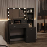 Newly designed smart mirror table with drawers and storage cabinet, table with W1320P147404