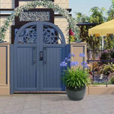 3 Pieces Ceramic Flowerpot, Modern Planter for Patio, Garden or Windowsills - Antique Blue Green W3273P321543