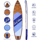 ZUN Inflatable Stand Up Paddle Board 11'x34"x6" With Accessories W1440P190998